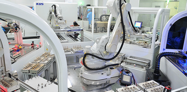 多机器人协作生产线